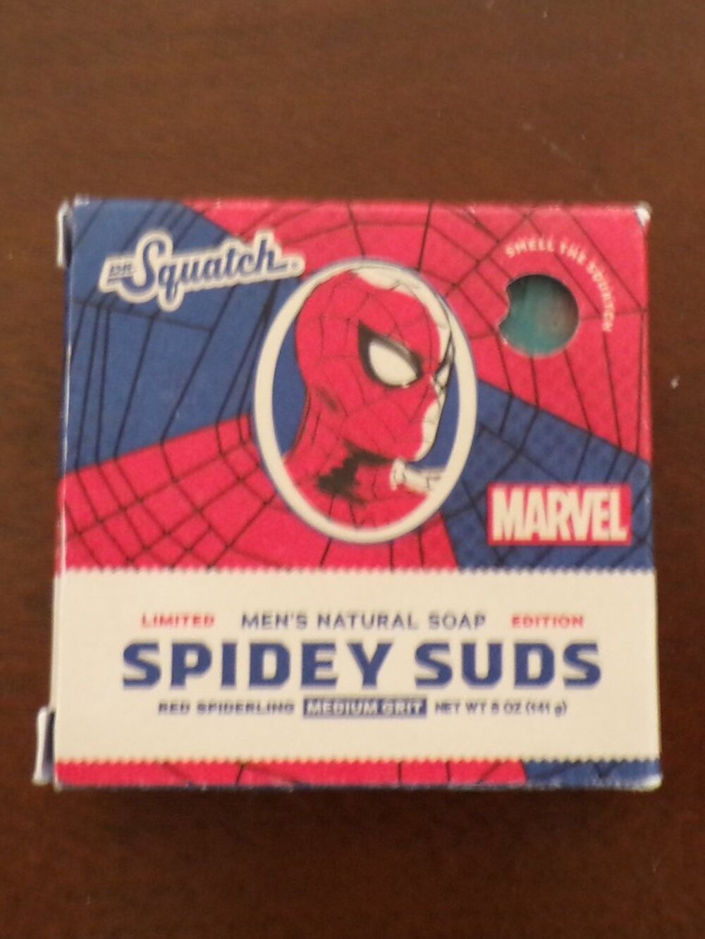 Dr. Squatch Spidey Suds (Spiderman) Marvel 5 oz Limited Edition Soap
